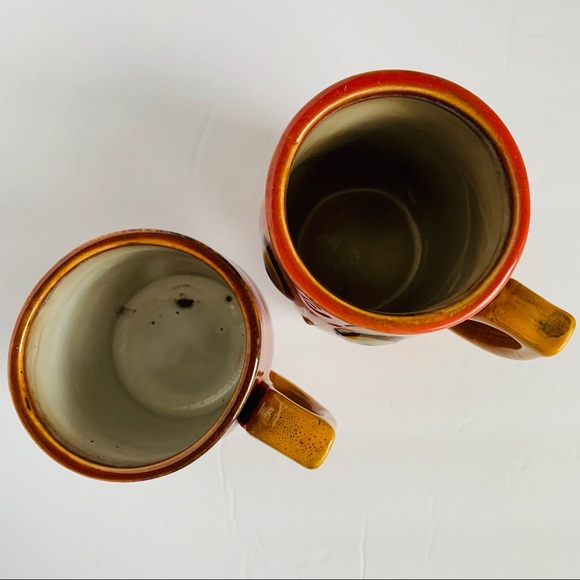 Sold Gibson 3D Owl Mug Set Stoneware Coffee Cups - Picture 4 of 8